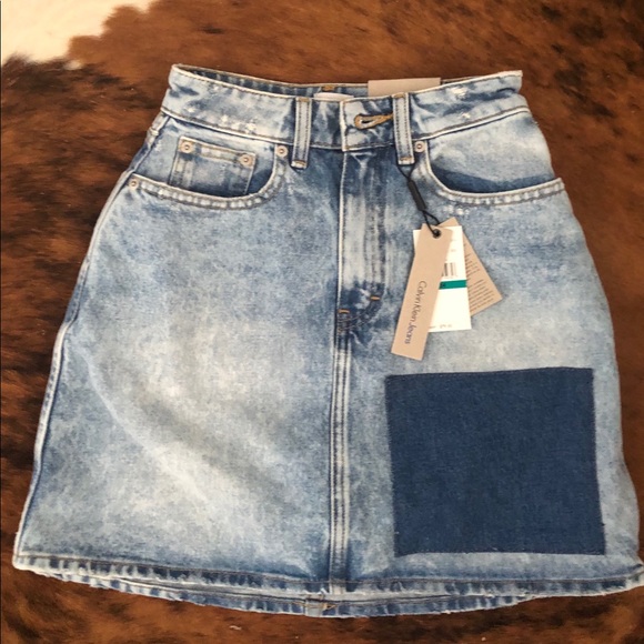 Calvin Klein Jeans mini skirt women juniors sz 24 - Picture 5 of 8